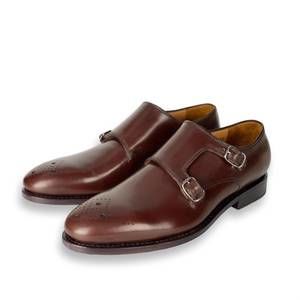 NEW ARMIN OEHLER men's greenville double monk shoes in espresso